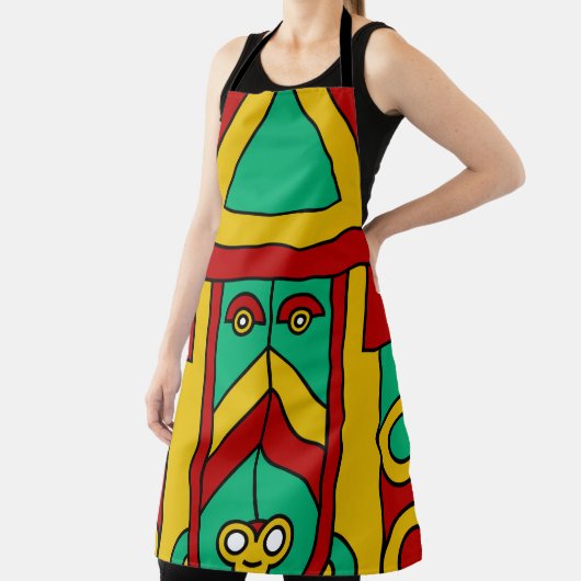 Aztec Tiki Mask Schort (Insitu)