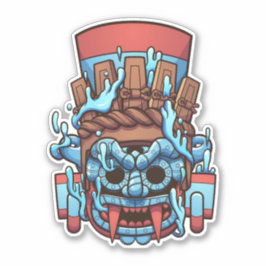 Aztec Tlaloc Sticker