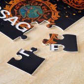 Aztec Tree of Life Abstract Medium Mix Legpuzzel (Zijkant)