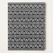 Aztec Triangles+Motif Carré blanc sur noir (Dos)