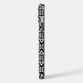 Aztec Triangles+Motif Carré blanc sur noir (Côté gauche)