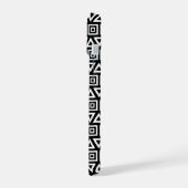 Aztec Triangles+Motif Carré blanc sur noir (Côté gauche)