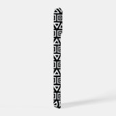 Aztec Triangles+Motif Carré blanc sur noir (Côté droit)