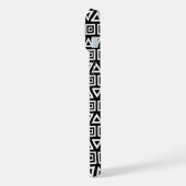 Aztec Triangles+Motif Carré blanc sur noir (Côté gauche)