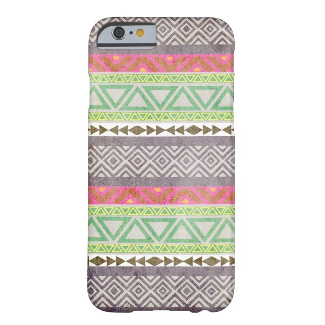  Aztec tribaal patroon 1 iPhone 6 hoesje (Achterkant)