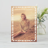 AZTEC TRIBAL GRAD | INVITATION DE LA FÊTE DE DIPLÔ (Debout devant)