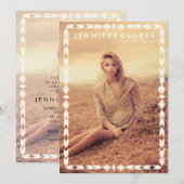 AZTEC TRIBAL GRAD | INVITATION DE LA FÊTE DE DIPLÔ (Devant / Derrière)