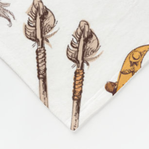 Aztec Tribal home decor Fleece Deken