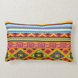 Aztec Tribal Lumbar Pillow Kussen