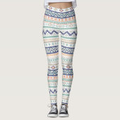 Aztec Tribal Native-American Pattern Leggings (Voorkant)
