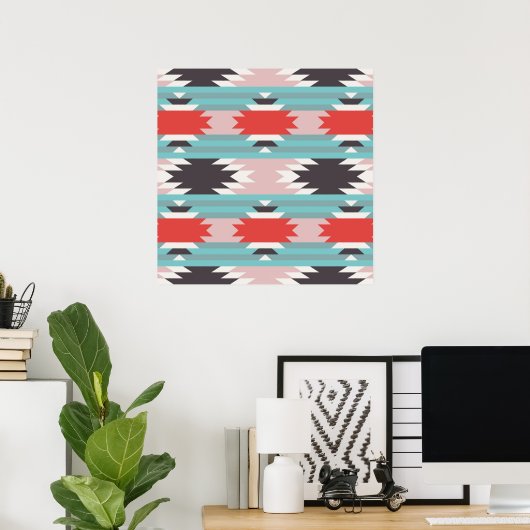 Aztec Tribal Pattern Native American Prints (Thuiskantoor)