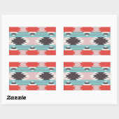 Aztec Tribal Pattern Native American Prints Rechthoekige Sticker (Vel)
