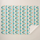 Aztec Tribal Pattern Sherpa Deken (Voorkant (horizontaal))