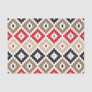 Aztec Tribal Print Ikat Diamond Patroon Tissuepapier