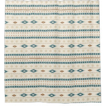 Aztec Tribal Print Neutrale Browns Beige Blauwgroe