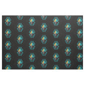 Aztec Tribal Symbool Black Pattern Stof (Fat Quarter)