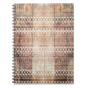 Aztec Tribal Wood Notitieboek