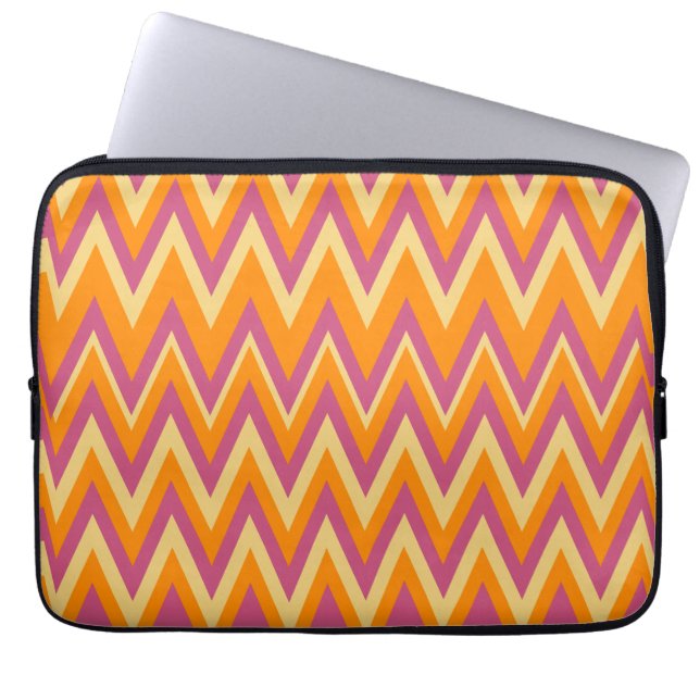 Aztec Tribal ZigZag Laptop Sleeve (Voorkant)
