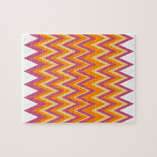Aztec Tribal ZigZag Legpuzzel (Horizontaal)