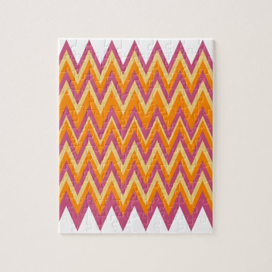 Aztec Tribal ZigZag Legpuzzel (Verticaal)
