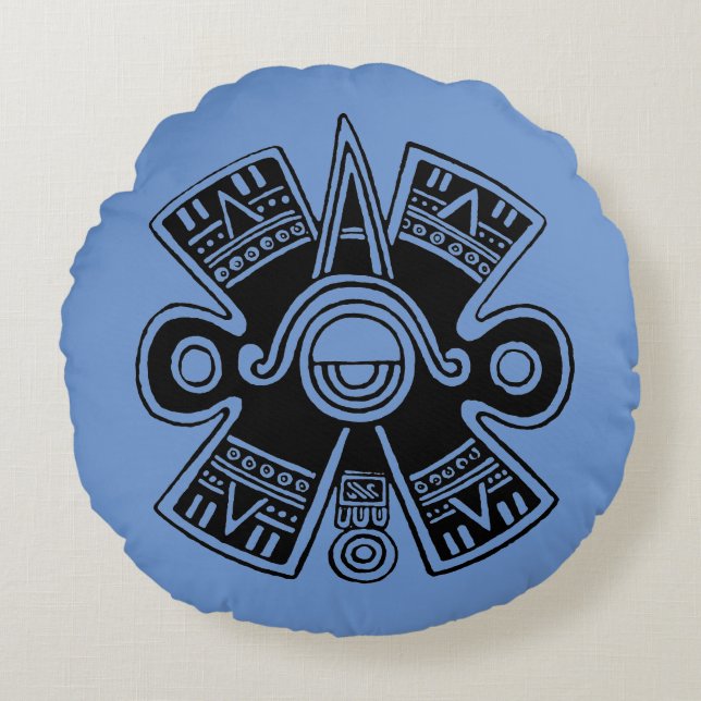 Aztec Universe Rond Kussen (Voorkant)