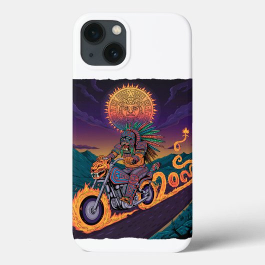 Aztec Warrior Biker | Vuurslang & Jaguar Case-Mate iPhone Case (Achterkant)