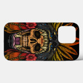 Aztec Warrior Canvas tas Case-Mate iPhone Case (Achterkant (horizontaal))