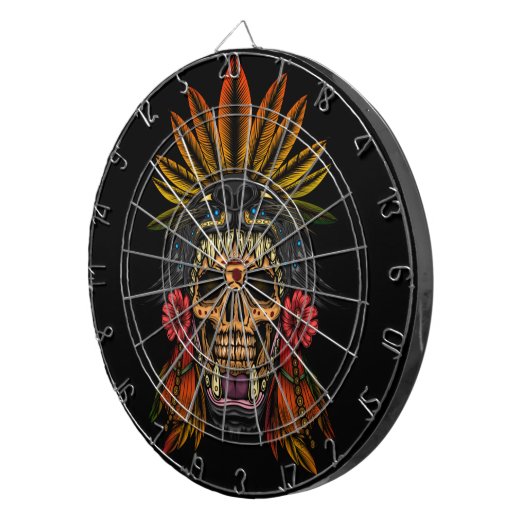 Aztec Warrior Dartbord (Voorkant Rechts)
