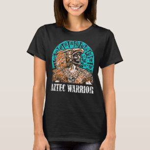 Aztec Warrior King Mexican Native Art Maya Mayans T-shirt
