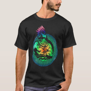 Aztec Warrior King Mexican Native Art Mayans Art A T-shirt
