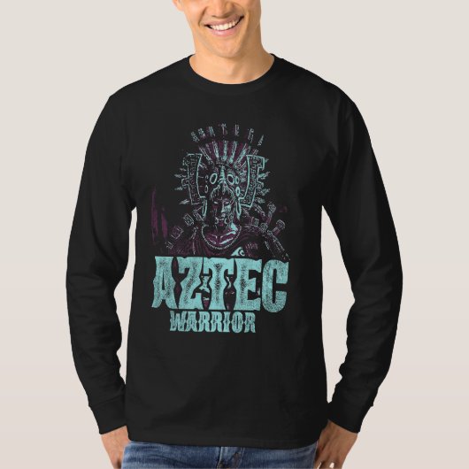 Aztec Warrior King Mexico Native Aztec Mayas 6 T-shirt (Voorkant)