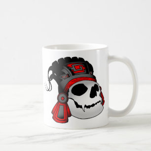 Aztec Warrior Skull Coffee Cup Koffiemok