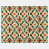 Aztec Western Pattern Fleece Deken (Voorkant (Horizontaal))