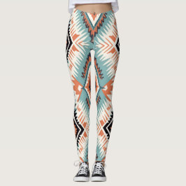 Aztec Western Tribal Groot Patroon Leggings