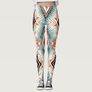 Aztec Western Tribal Groot Patroon Leggings