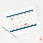 Aztec Wild One | Eerste verjaardag Rechthoekige Sticker (Envelop)
