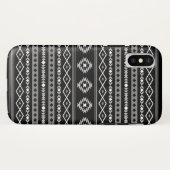 Aztec Wit Grijs Zwart Gemengde Motieven Patroon Case-Mate iPhone Case (Achterkant (horizontaal))