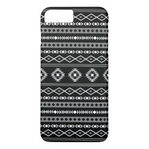 Aztec Wit Grijs Zwart Gemengde Motieven Patroon iPhone 8 Plus / 7 Plus Hoesje