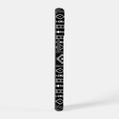 Aztec Wit Grijs Zwart Gemengde Motieven Patroon iPhone 15 Hoesje (Rechterkant)