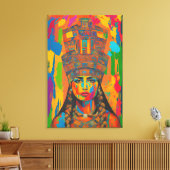Aztec Woman Art Canvas Afdruk (Insitu (Woonkamer))