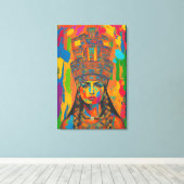 Aztec Woman Art Canvas Afdruk (Insitu (Houten vloer))