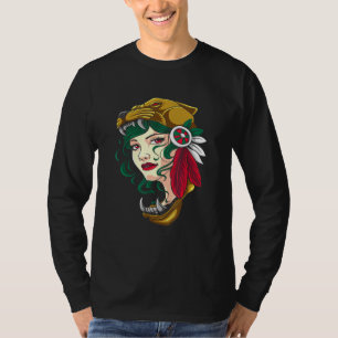 Aztec Woman - Mexicaans meisje - Chava - Hecho en T-shirt