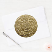 Aztec zonneschijf sticker (Envelop)