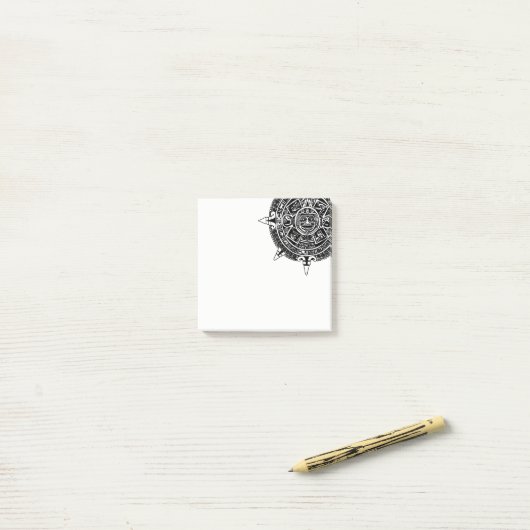 Azteckalender Post-it® Notes (Op bureau)