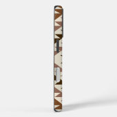 Azteek Diamant Motief Ontwerp Bruin+Crème Case-Mate iPhone Case (Achterkant / Rechts)