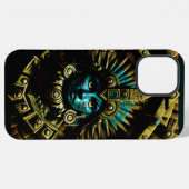 Azteek ontwerp patroon twee iPhone hoesje (Achterkant horizontaal)