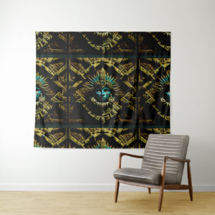 Azteek ontwerp patroon twee wandkleed