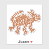 Azteeks dier sticker (Vel)