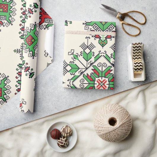 Azteeks etnisch patroon cadeaupapier (Crafts)