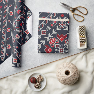 Azteeks etnisch patroon cadeaupapier